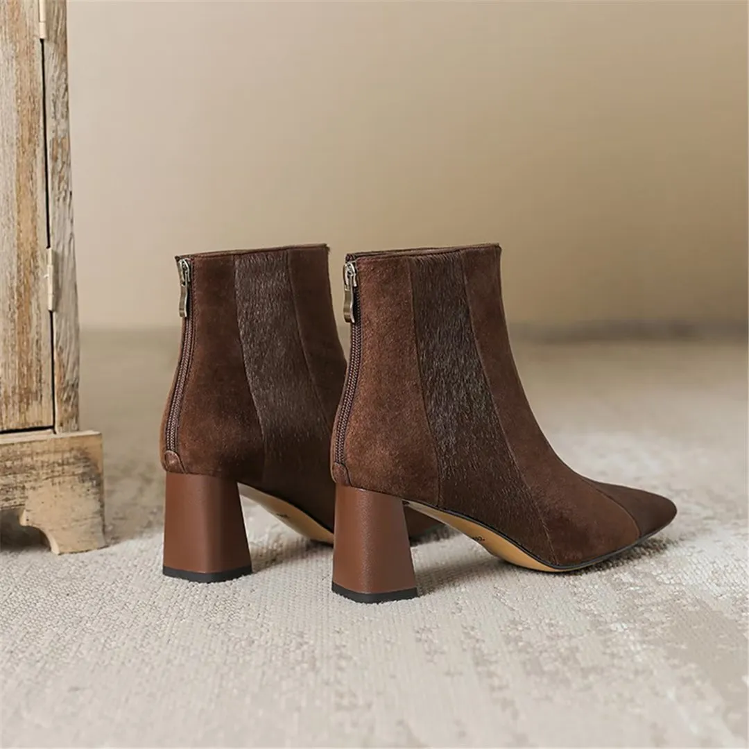 CrocAllure Horse Hair Pointed Boots