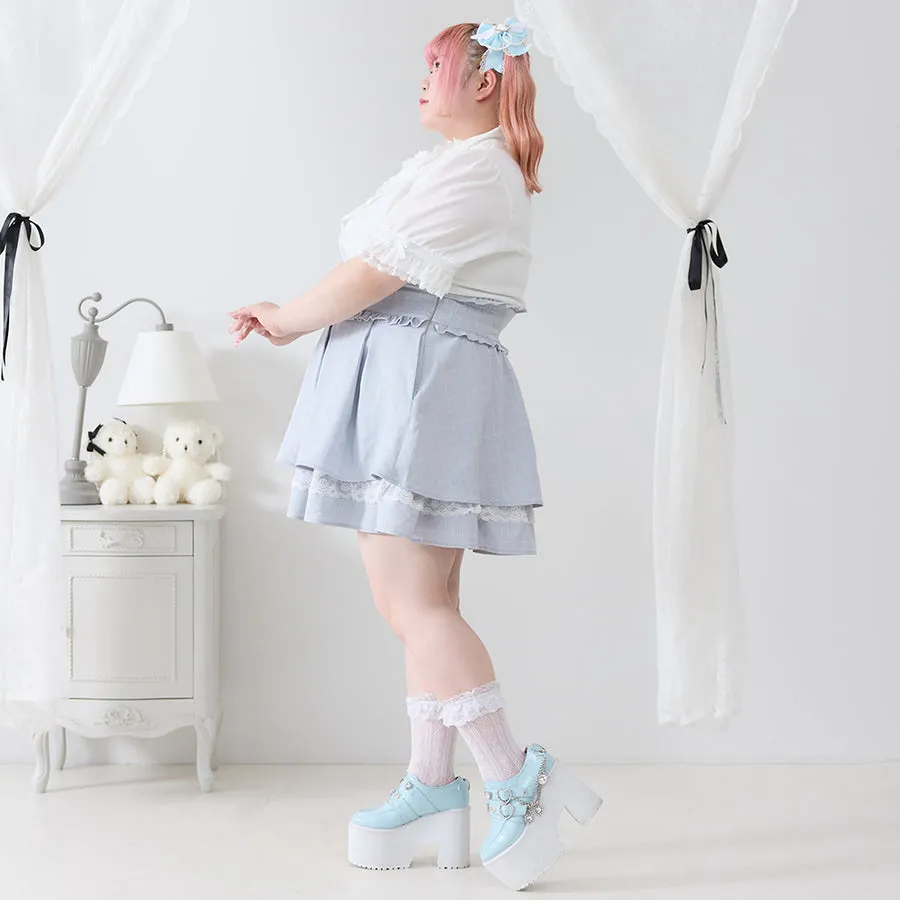 Dear My Love Whip "Pearl Bijou flared" skirt