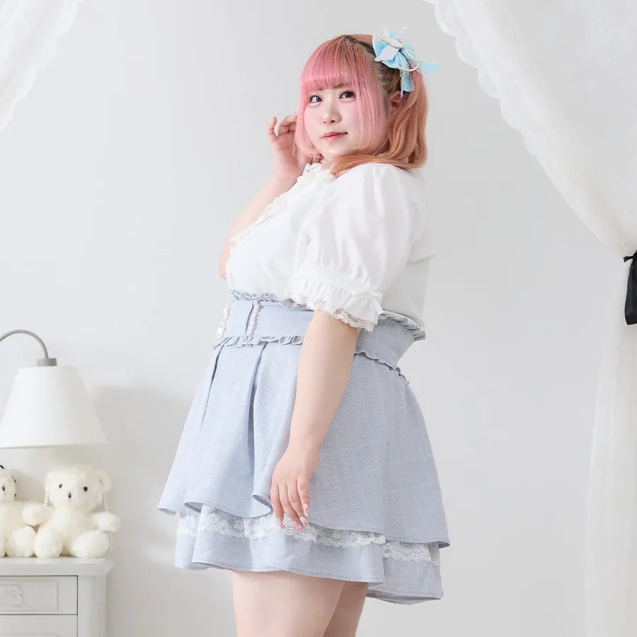 Dear My Love Whip "Pearl Bijou flared" skirt