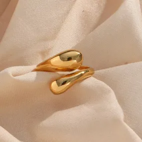 Double Adjustable Gold Ring