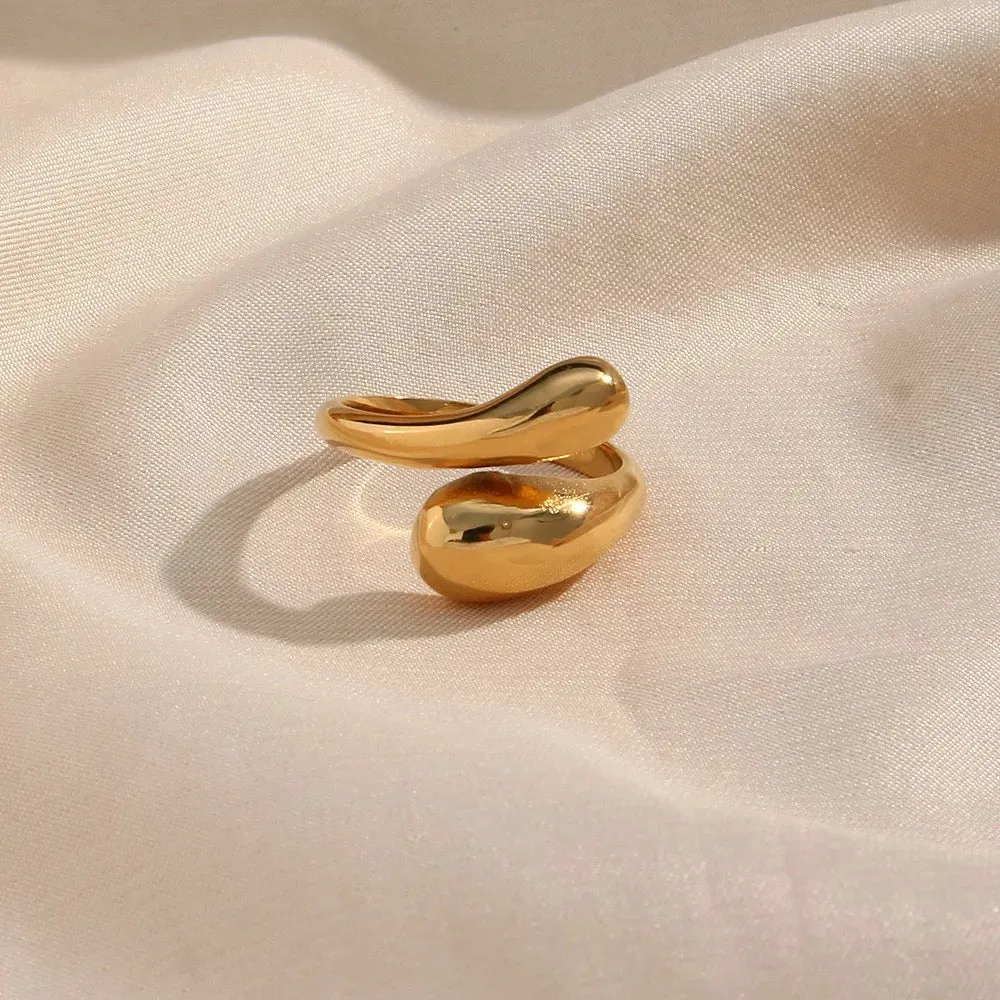 Double Adjustable Gold Ring