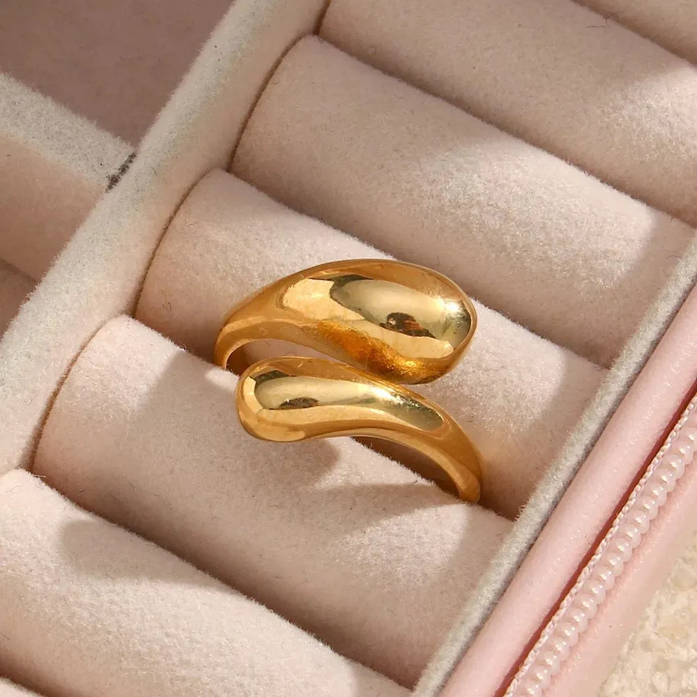 Double Adjustable Gold Ring