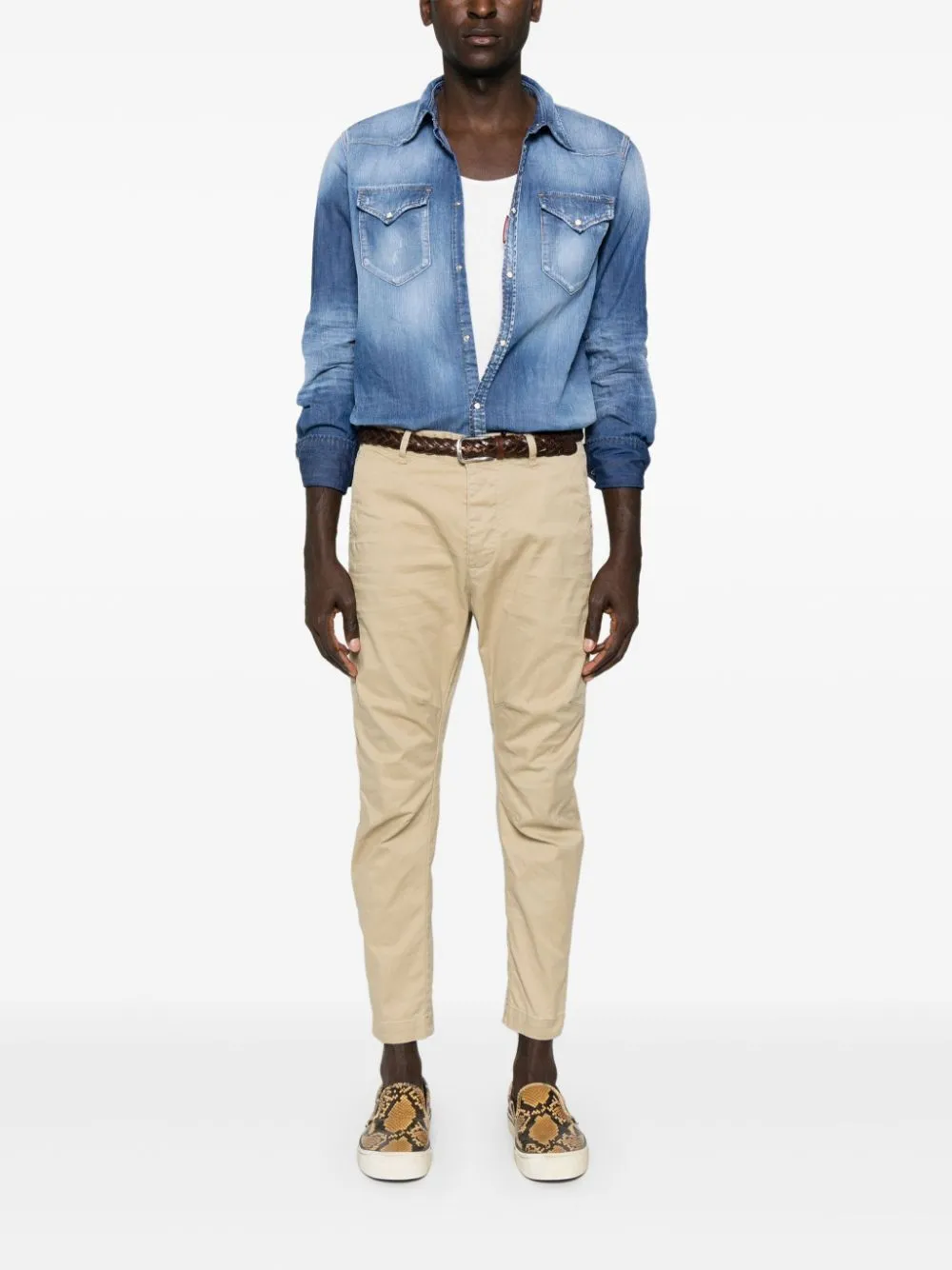 DSQUARED2 Contemporary Western Navy Shirt