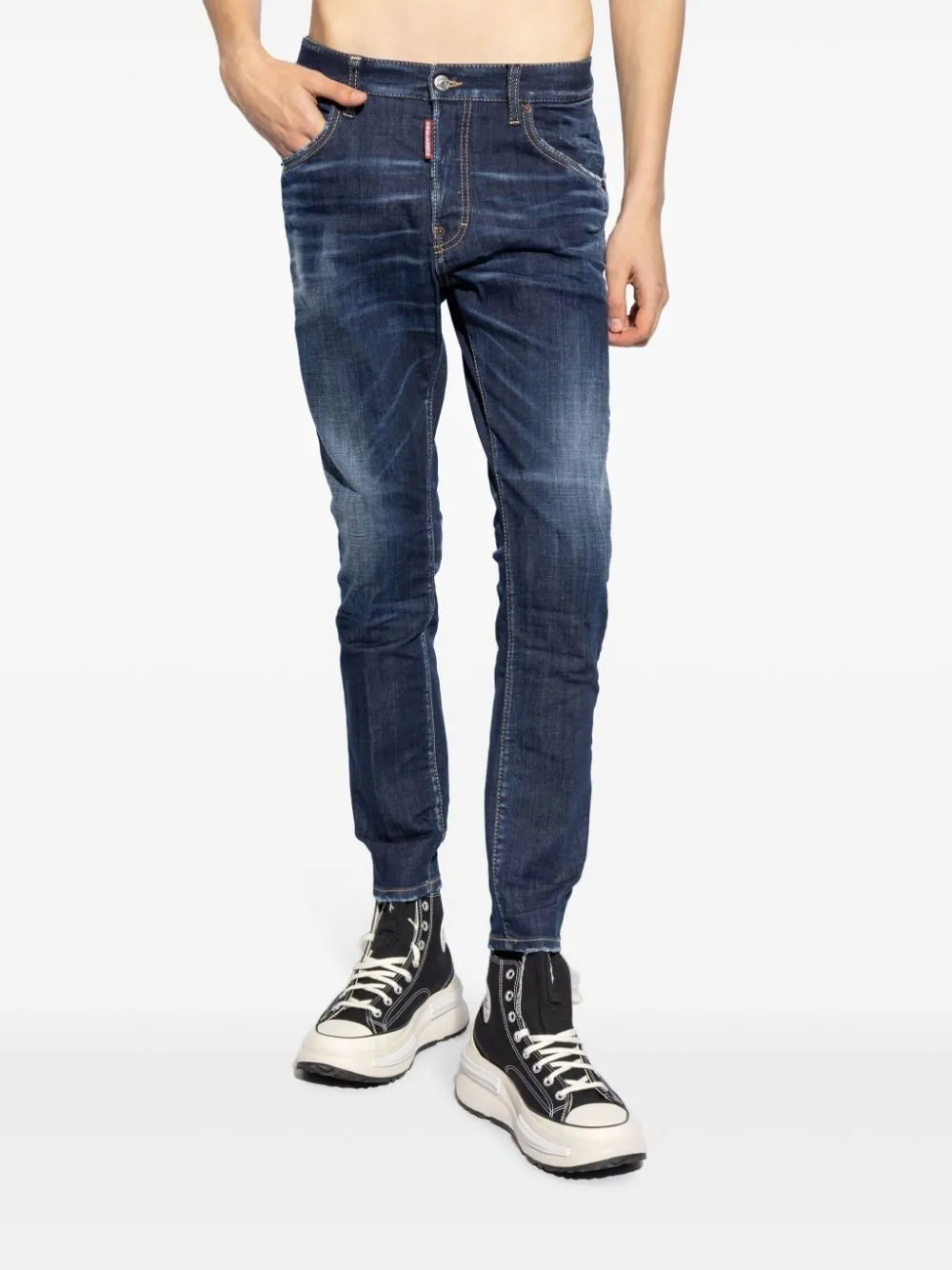 DSQUARED2 Navy Blue Contemporary 5-Pocket Pants