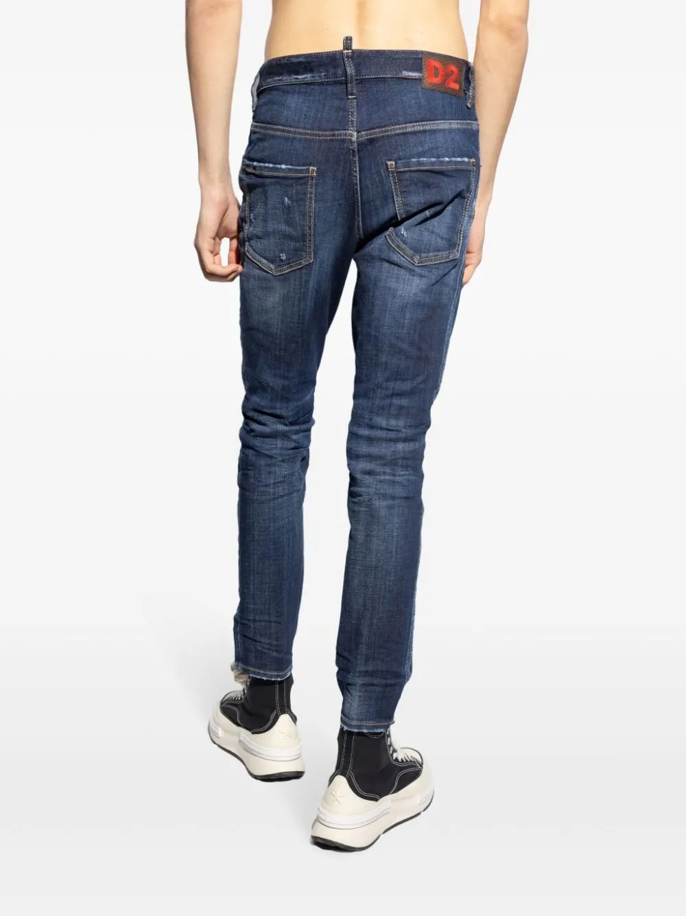 DSQUARED2 Navy Blue Contemporary 5-Pocket Pants