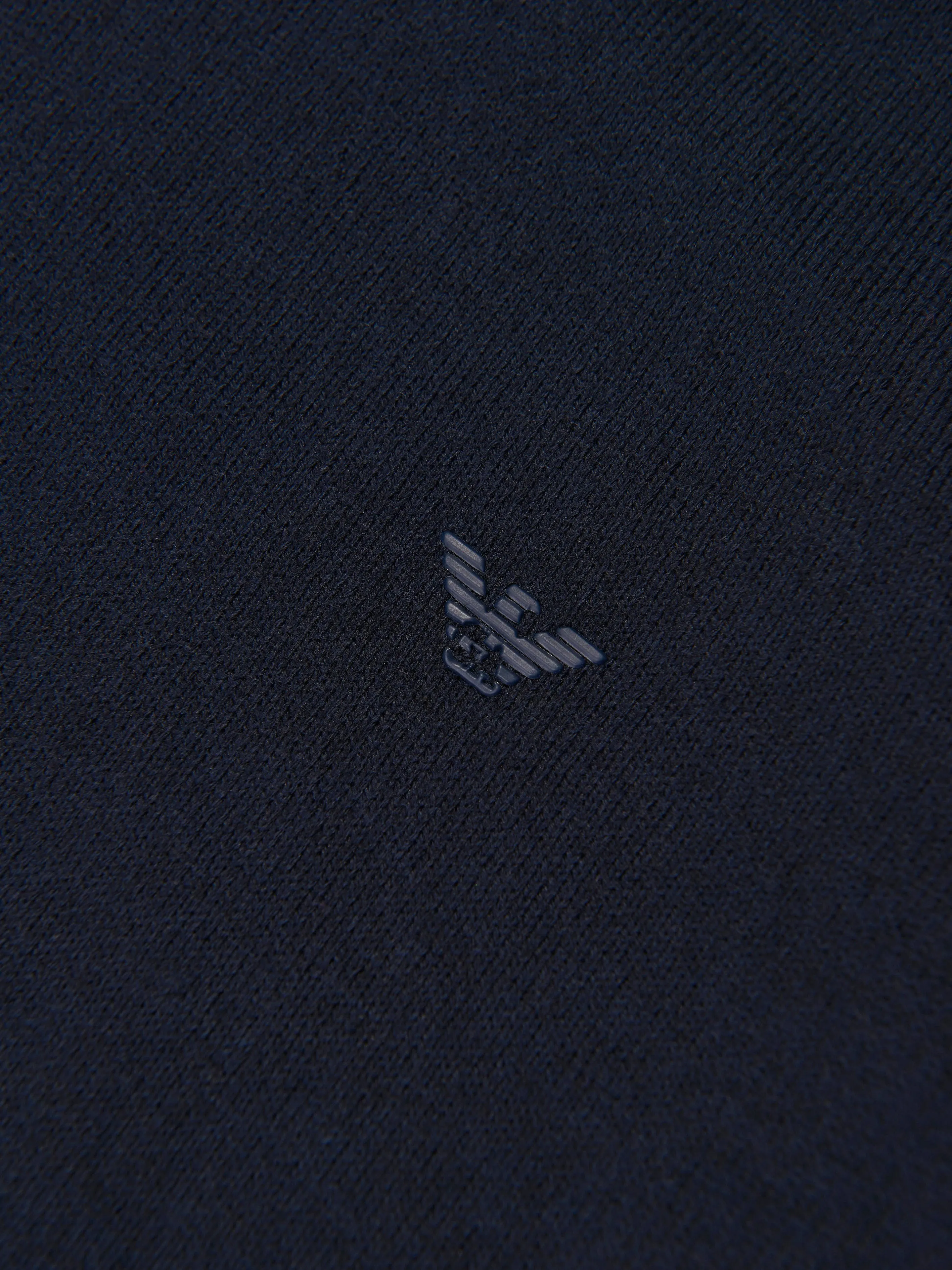 Emporio Armani Baby Boys Logo Jumper in Navy