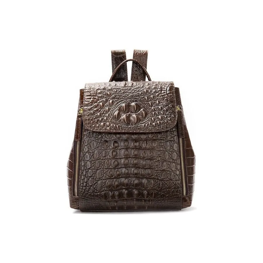 Exotic Chic Croco Texture Women's Fashion Backpack