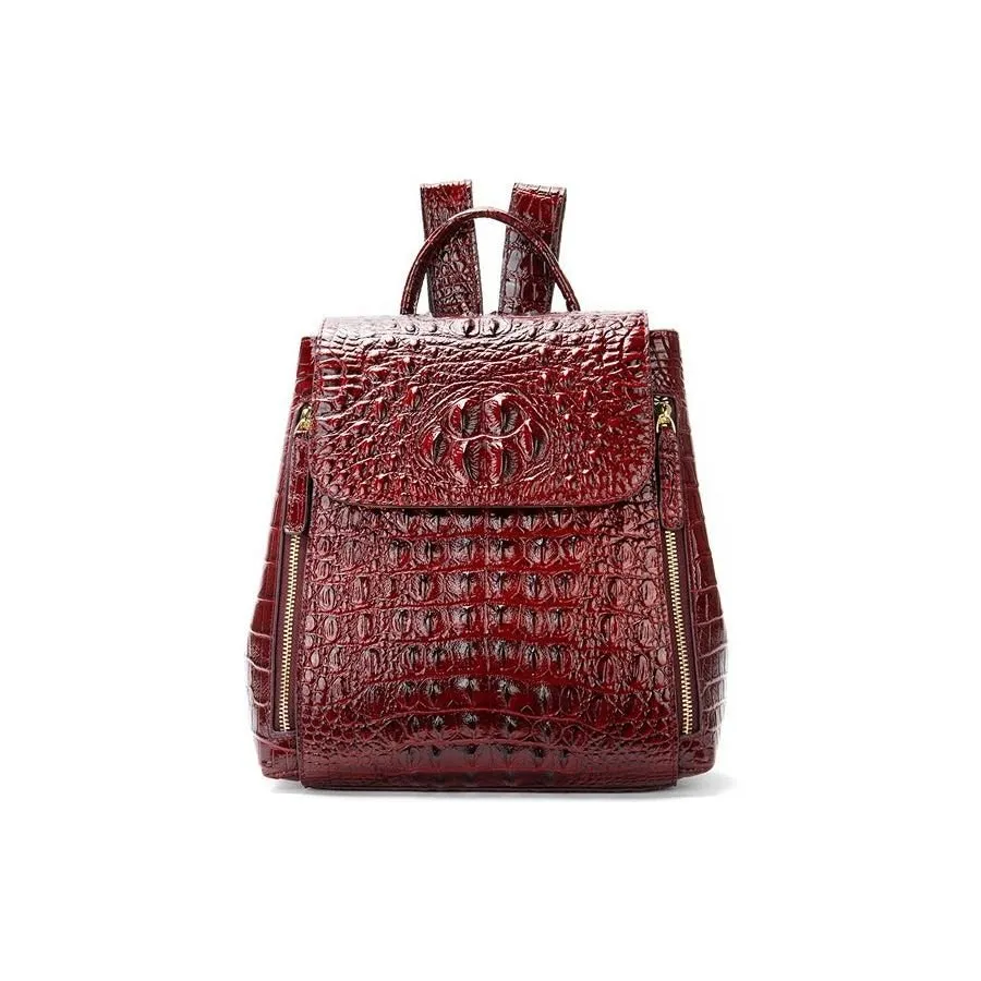 Exotic Chic Croco Texture Women's Fashion Backpack