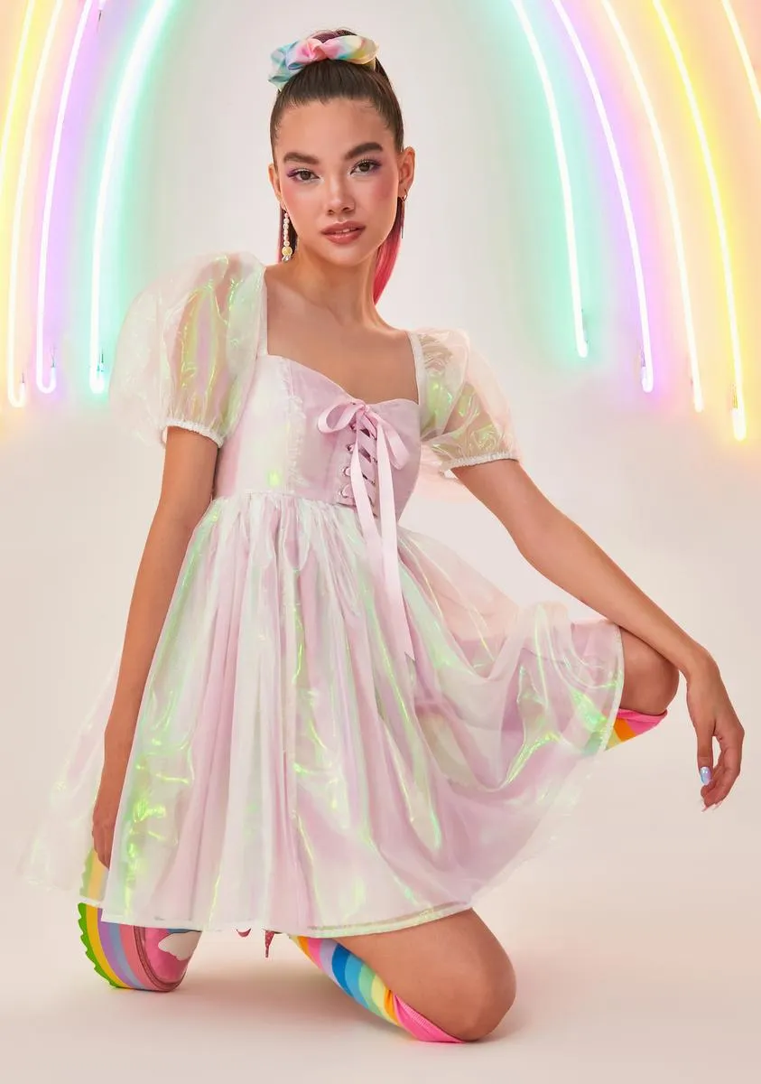 Fairy Princess Iridescent Babydoll Dress