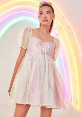 Fairy Princess Iridescent Babydoll Dress