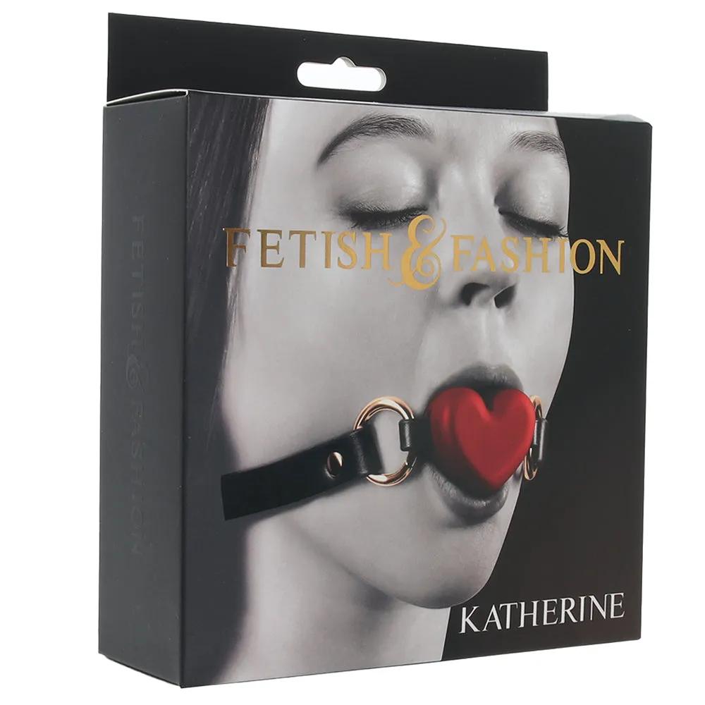 Fetish & Fashion Katherine Heart Gag in Red