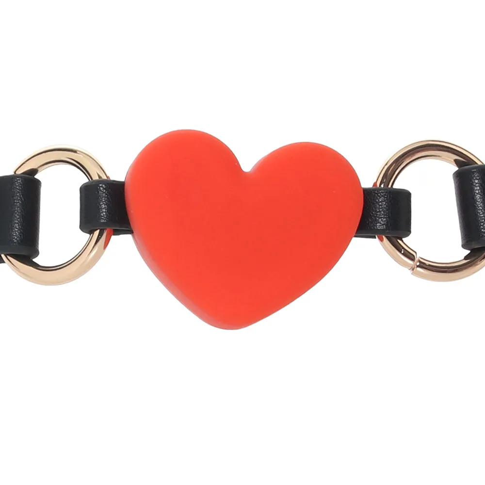 Fetish & Fashion Katherine Heart Gag in Red