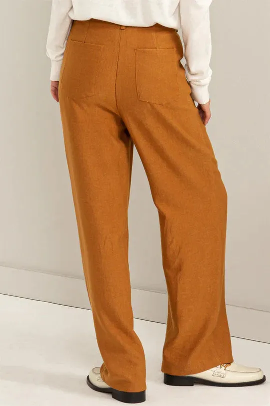 FINAL SALE Hey Babe Corduroy Pants in Camel