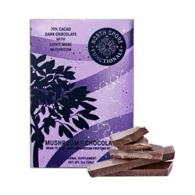 Functional Lion's Mane Mushroom 70% Dark Chocolate Bar