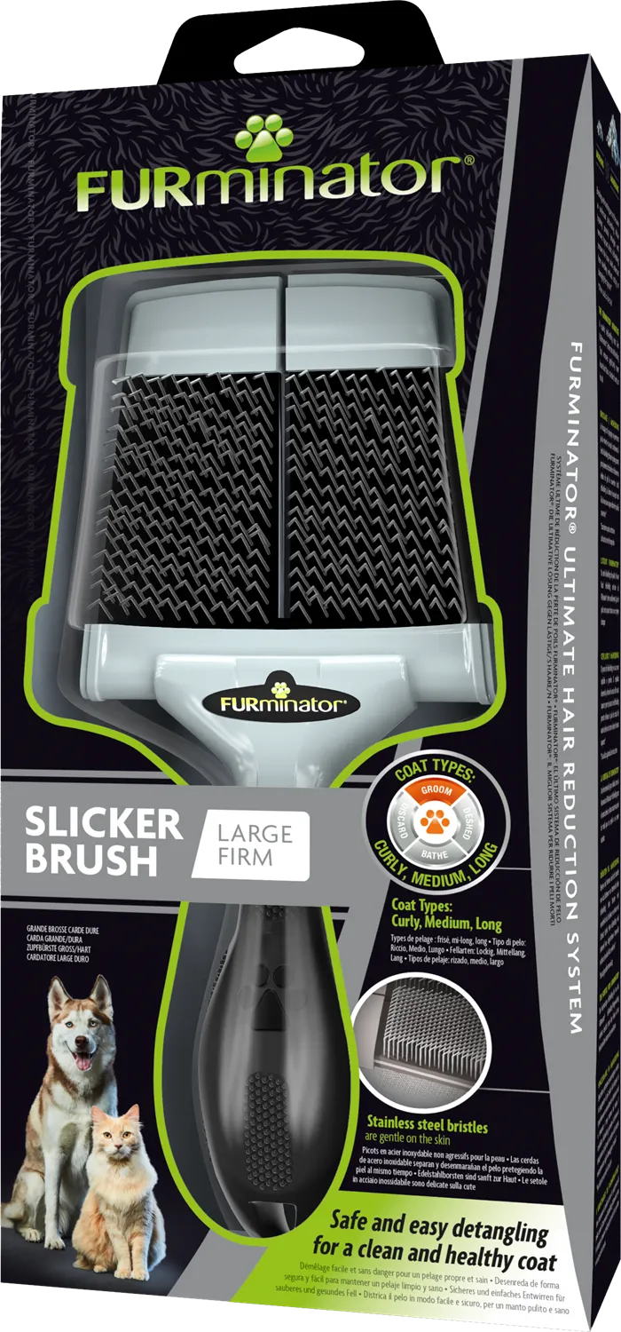 Furminator Dog & Cat Slicker Brush ,Firm, Large