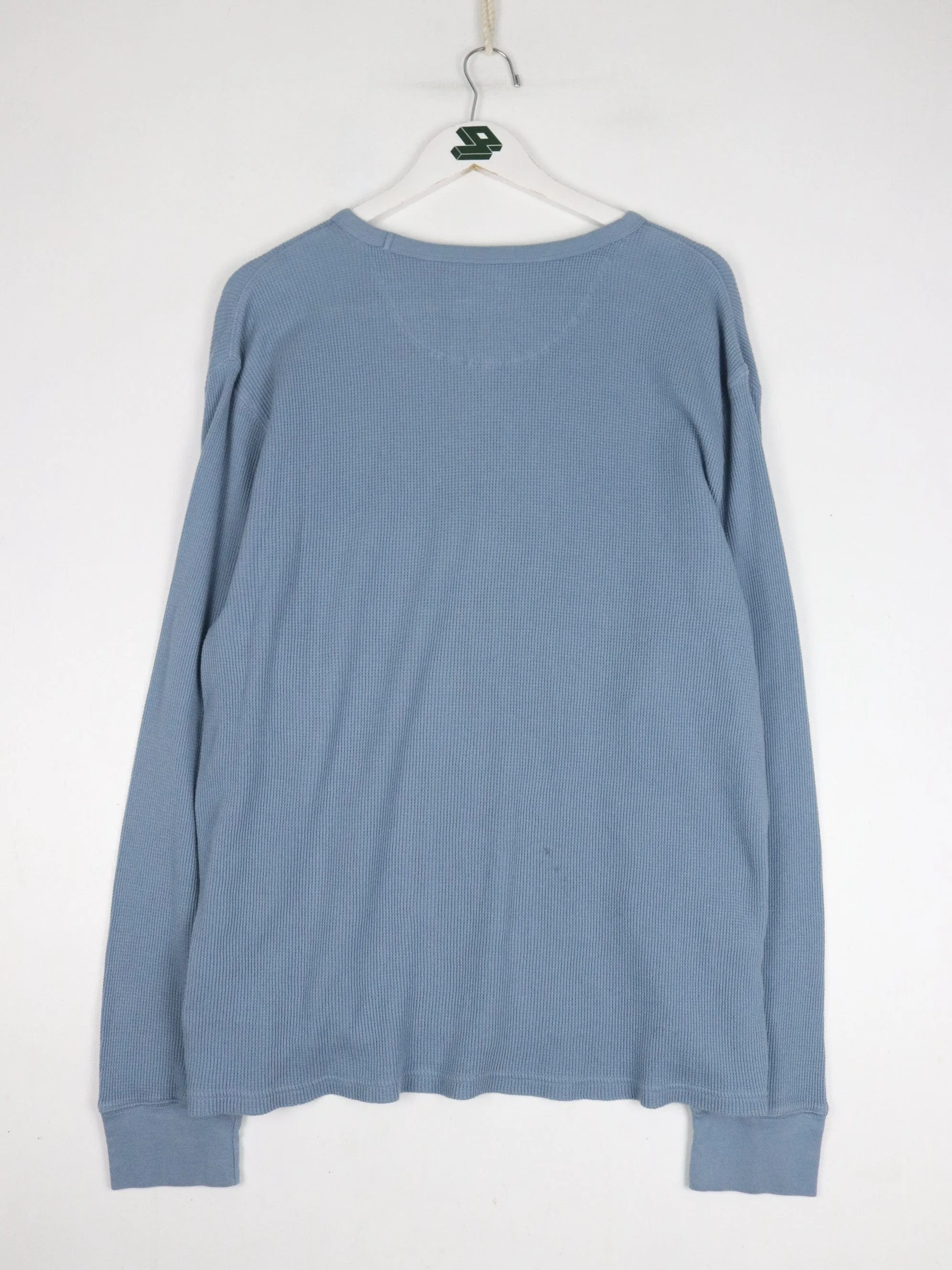 Gap Shirt Mens XL Blue Thermal Long Sleeve