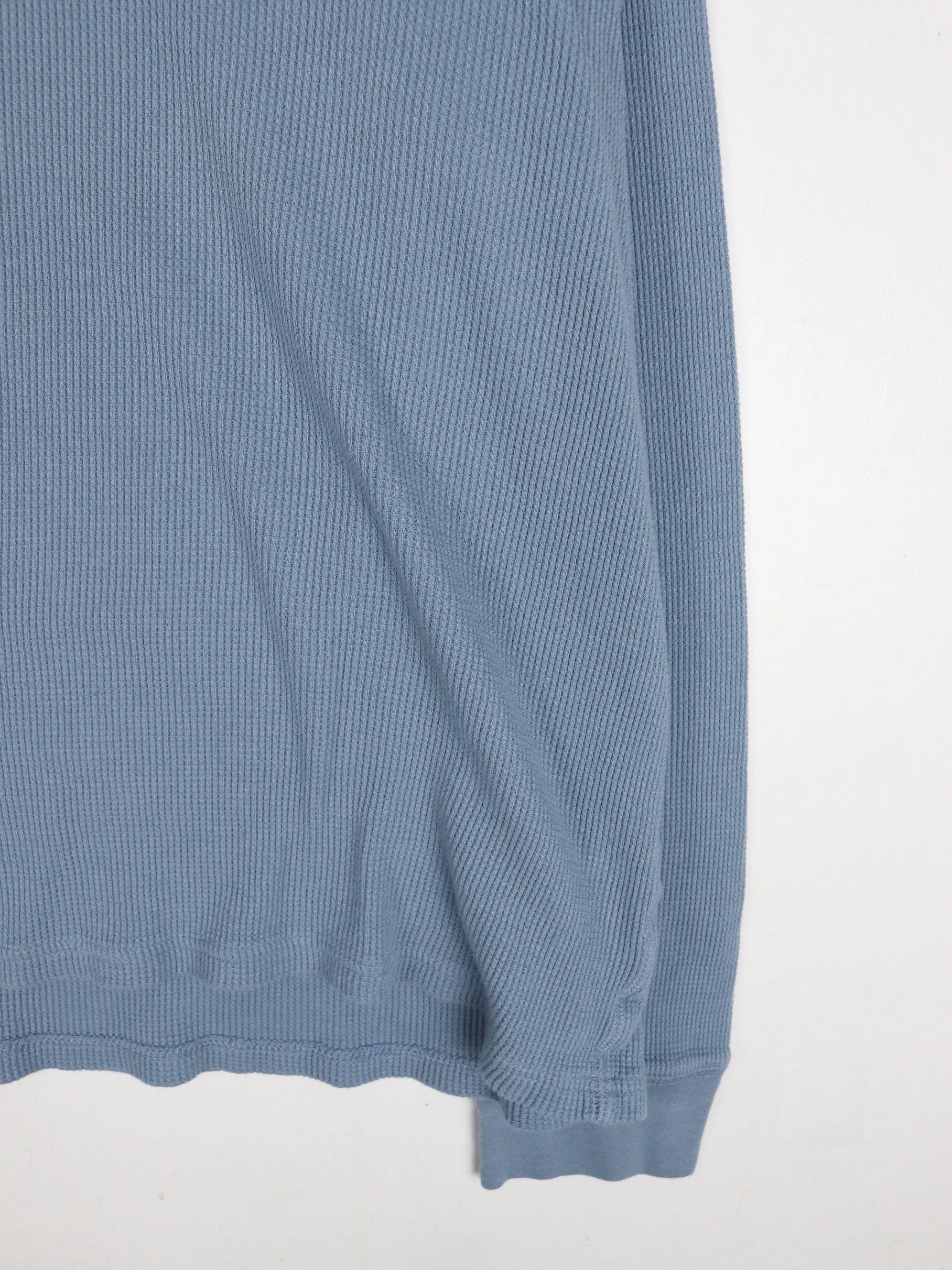 Gap Shirt Mens XL Blue Thermal Long Sleeve