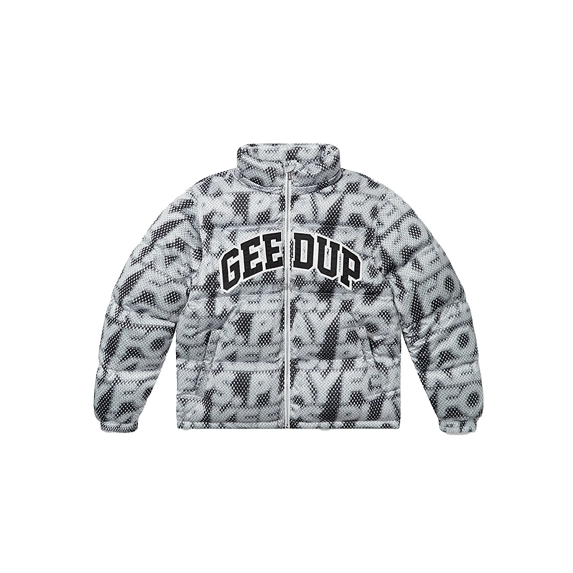 Geedup Play For Keeps Static Puffer Jacket 'Multi Black / Grey' (2024)