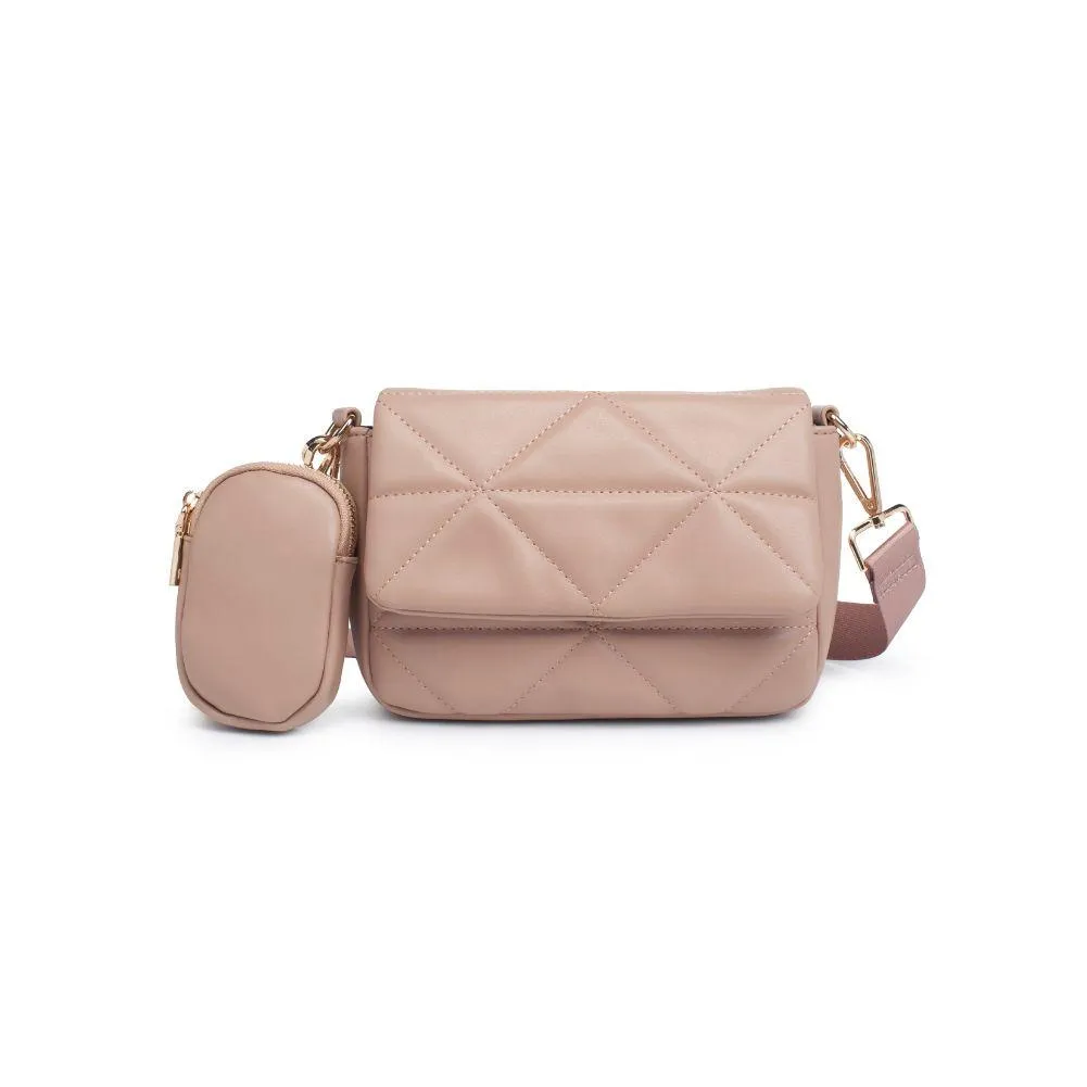 Gia Fashion Crossbody Bag in Nude