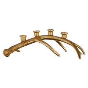 Gold Antler Candelabra