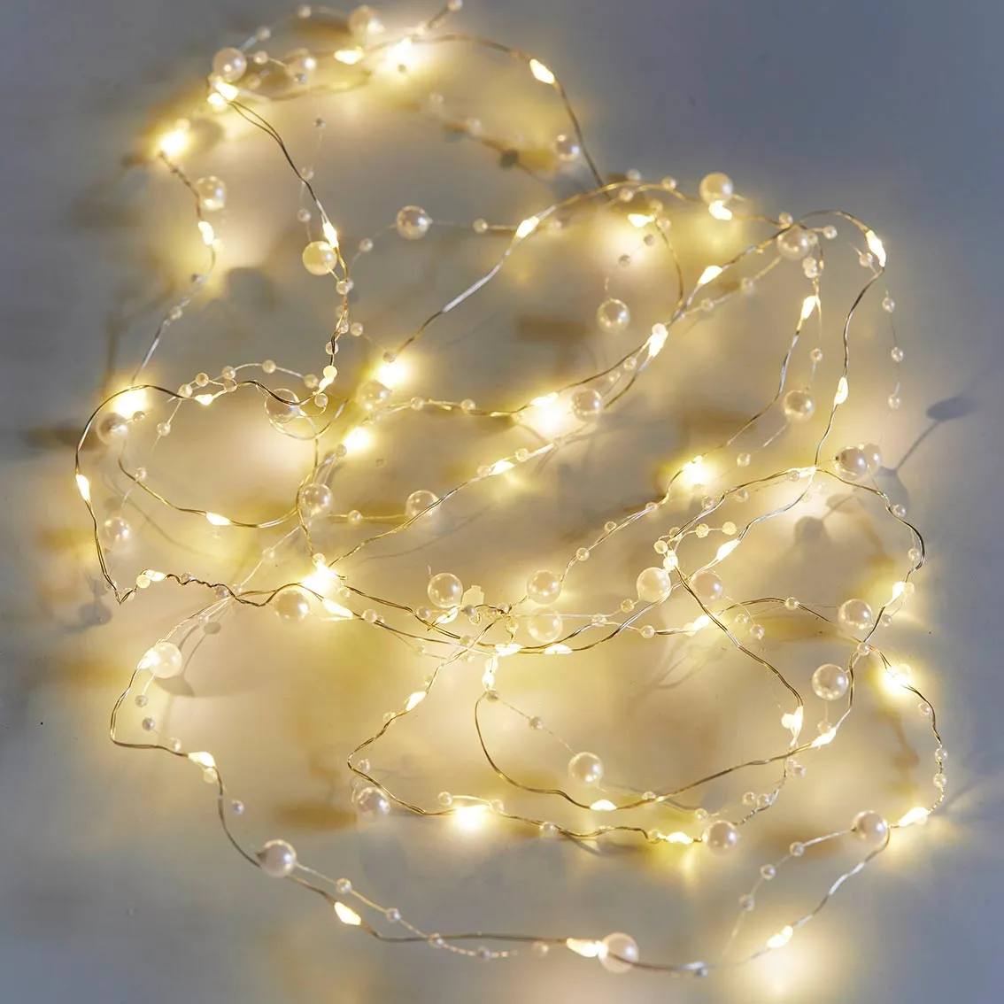 Gold Mistletoe Bead String Lights - 3m