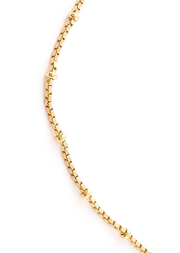 Gold Thin Ball Chain Necklace