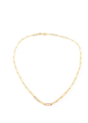 Gold Thin Rectangular Belcher Chain