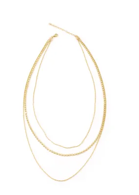 Gold Triple Necklace