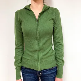 Green Green Cashmere Hoodie Jumper Extra Small