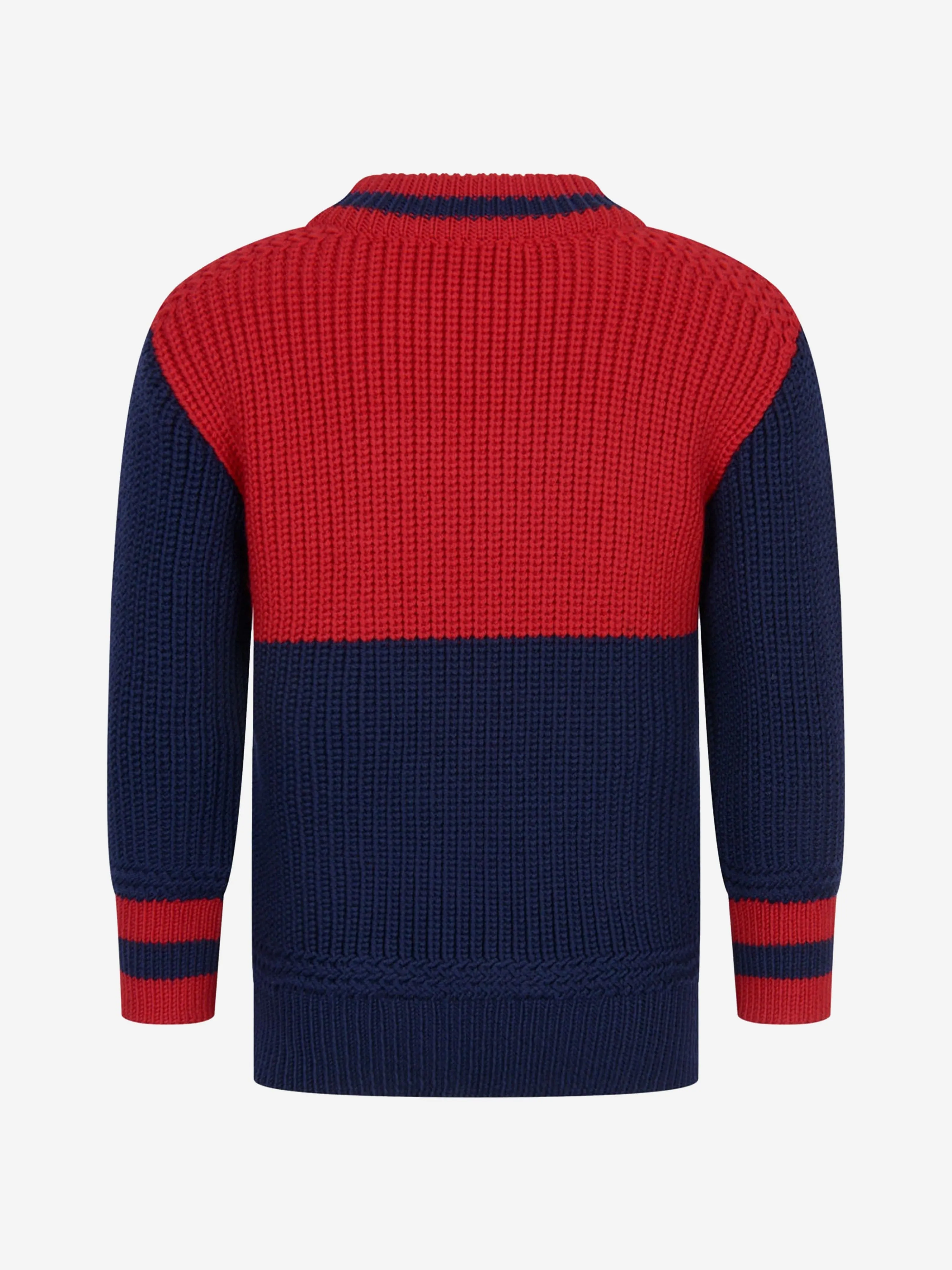 Gucci Boys Knitted Wool Logo Jumper