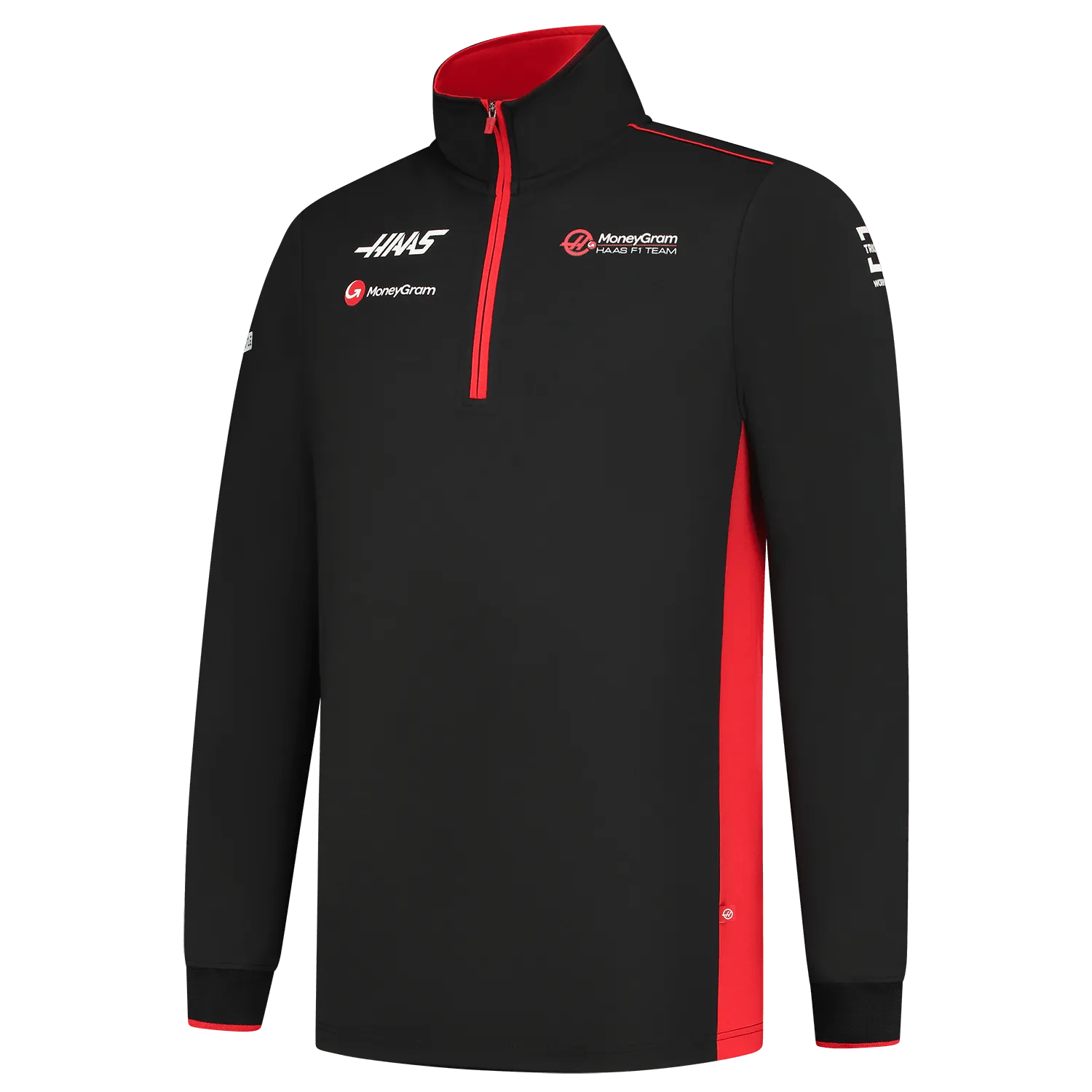 Haas Racing F1 2023 Team Fitted 1/4 Zip Sweater - Black