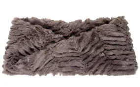 Headband - Chevron Faux Fur in Gray - Sold Out!