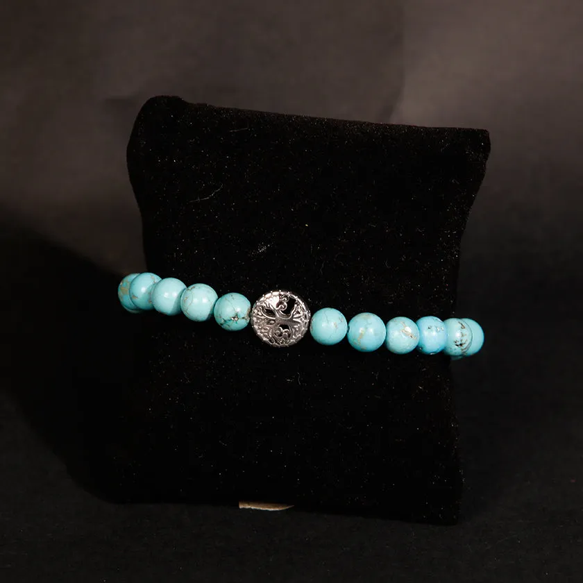 Howlite Turquoise Single Layer