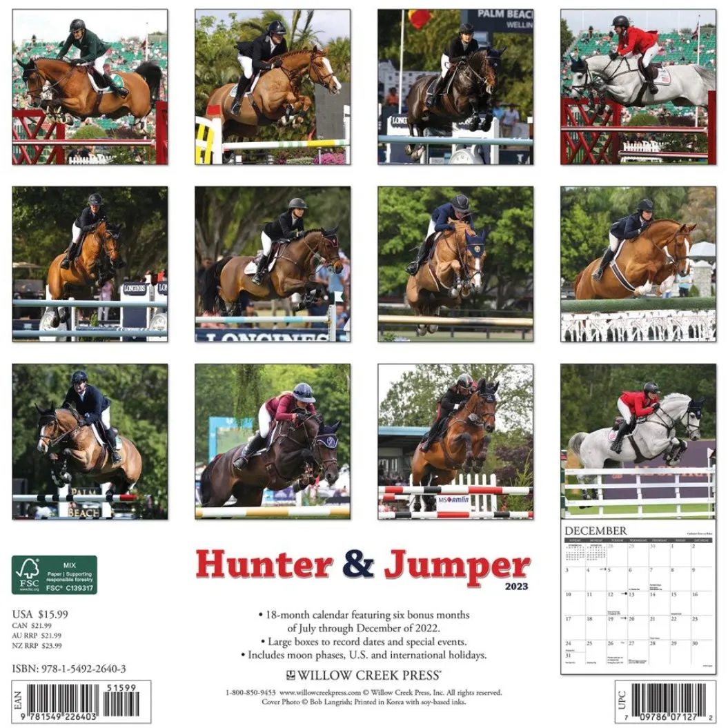 Hunter/Jumper 2023 Wall Calendar