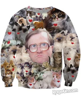 I Heart Kitties Crewneck Sweatshirt