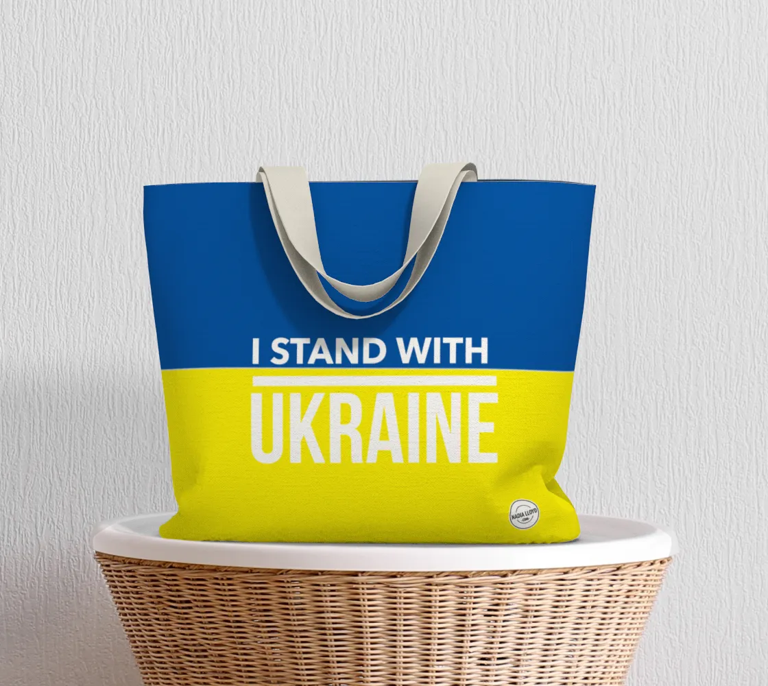 I stand with Ukraine Unisex Tote