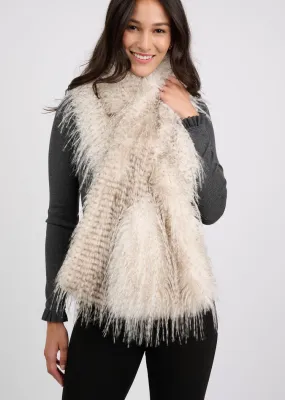 Ivy Jane 030020 Ostrich Faux Fur Scarf