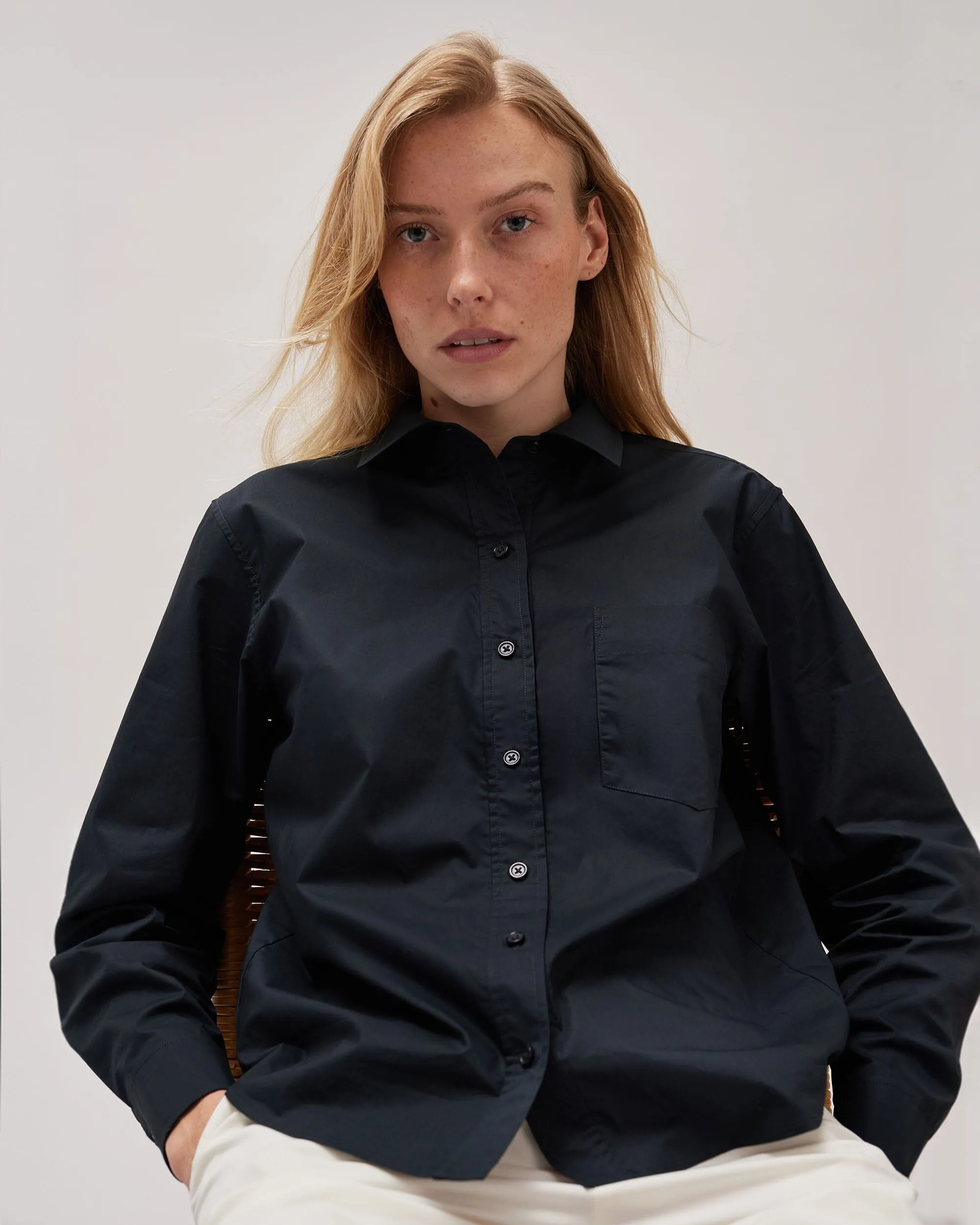 Jenna Poplin Button Up