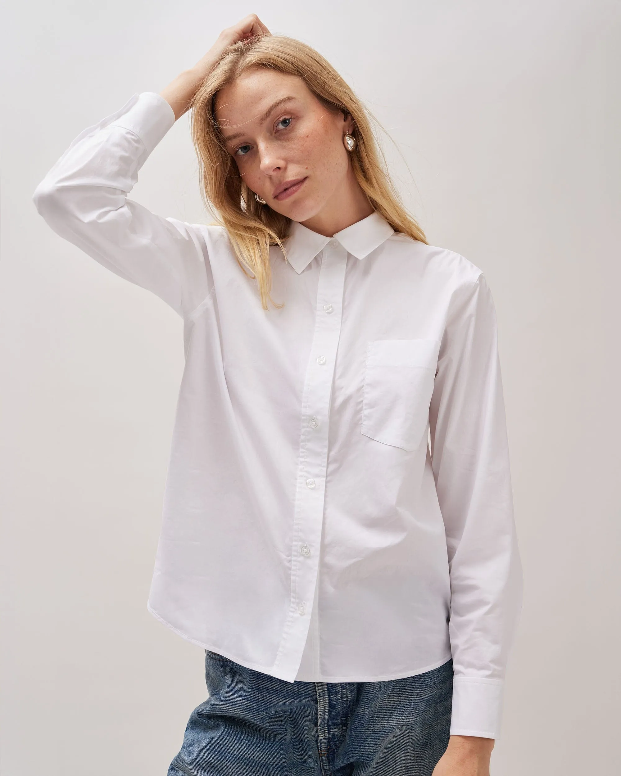 Jenna Poplin Button Up