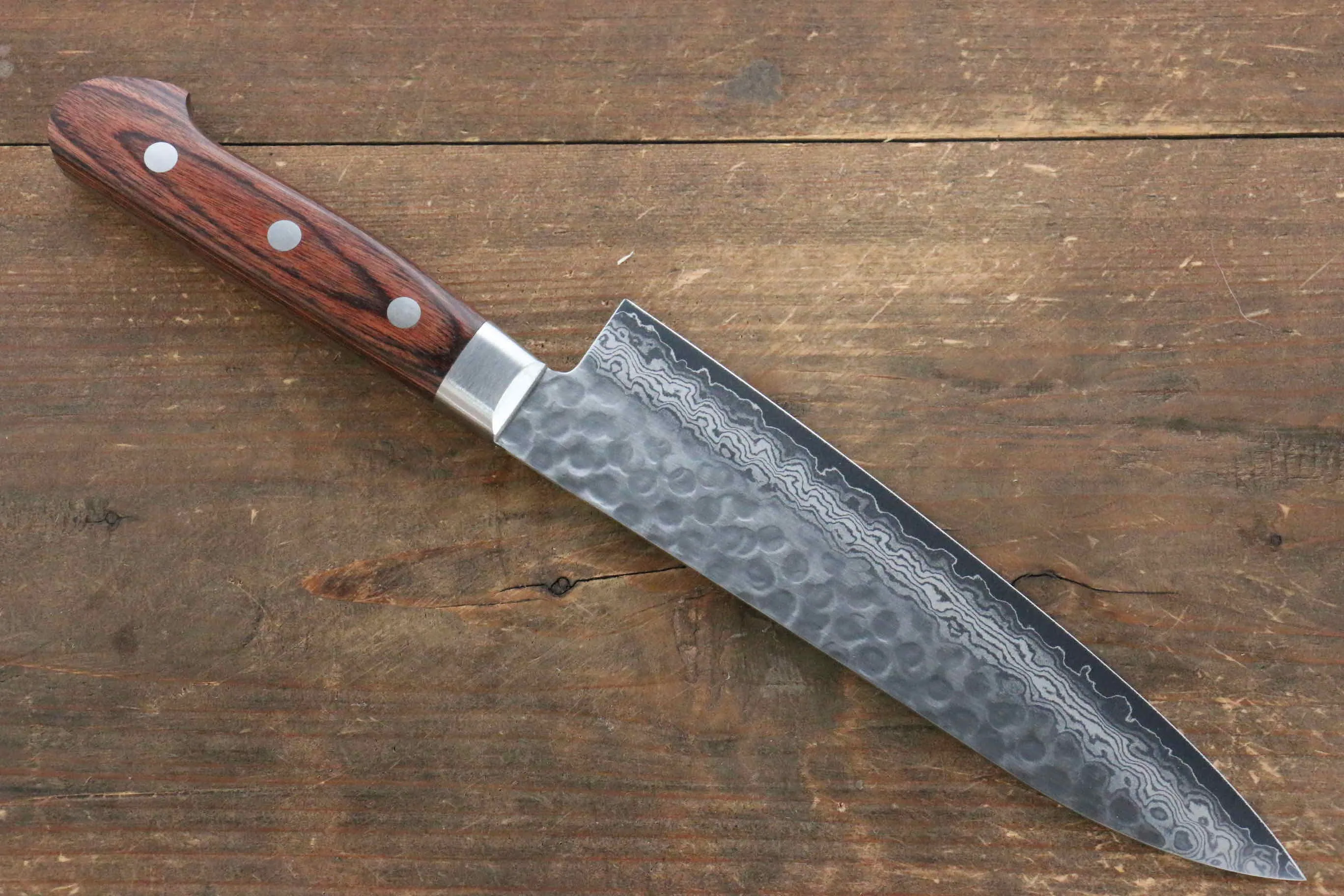 Jikko VG10 17 Layer Gyuto  180mm Mahogany Handle