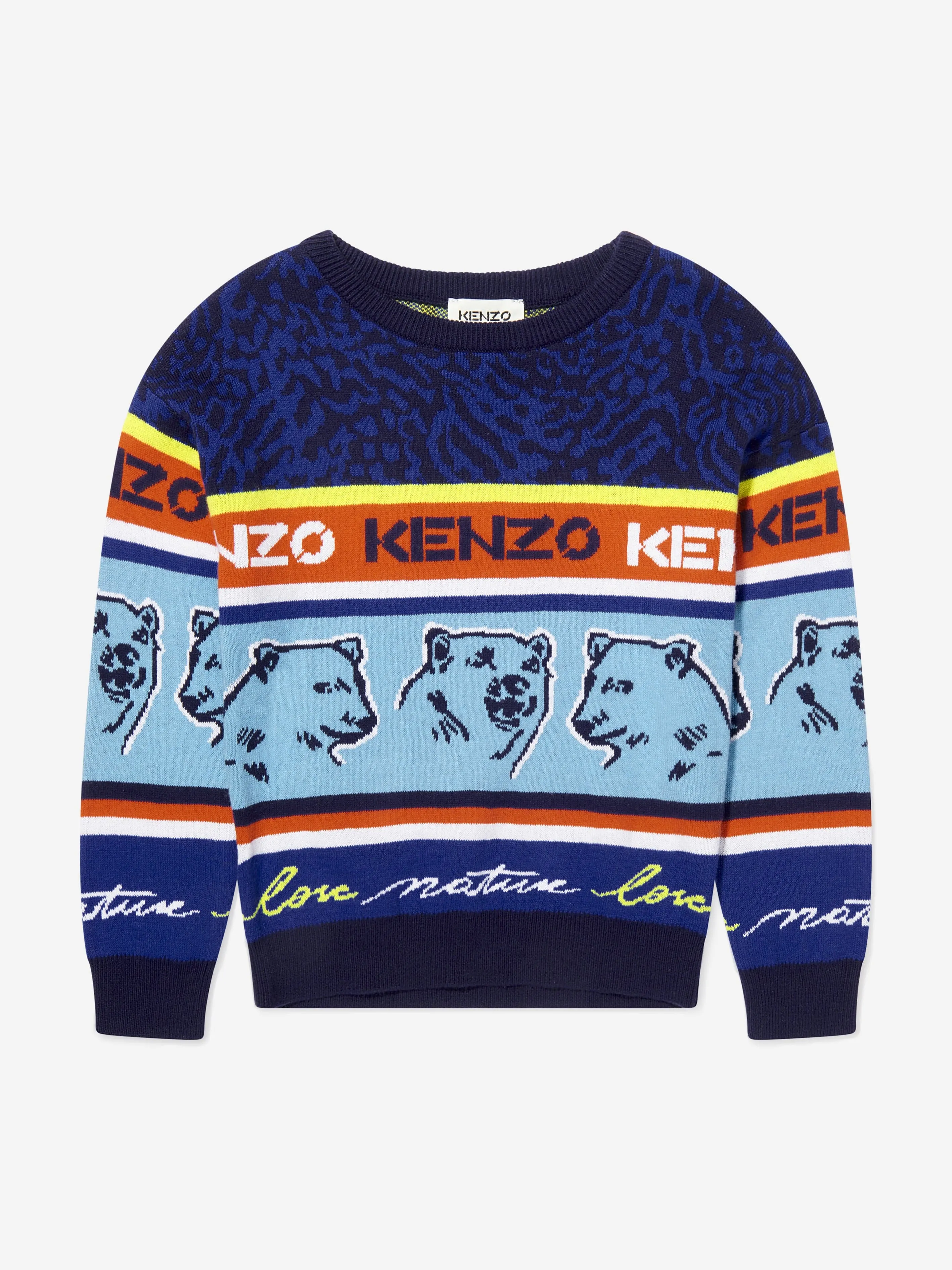 KENZO Boys Multi Iconics Jumper