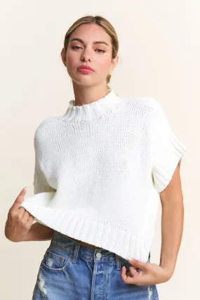 Lenny Mock Neck Sweater Top