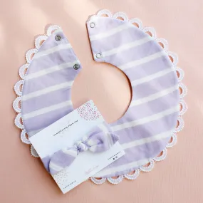 Lilac Lullaby - Bib & Bow Set