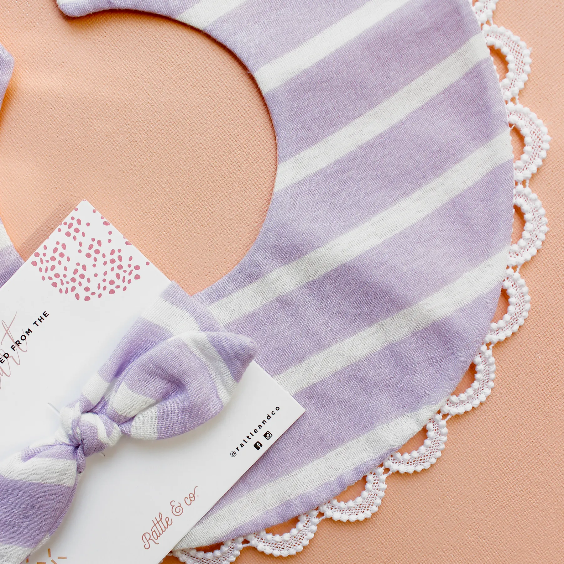 Lilac Lullaby - Bib & Bow Set