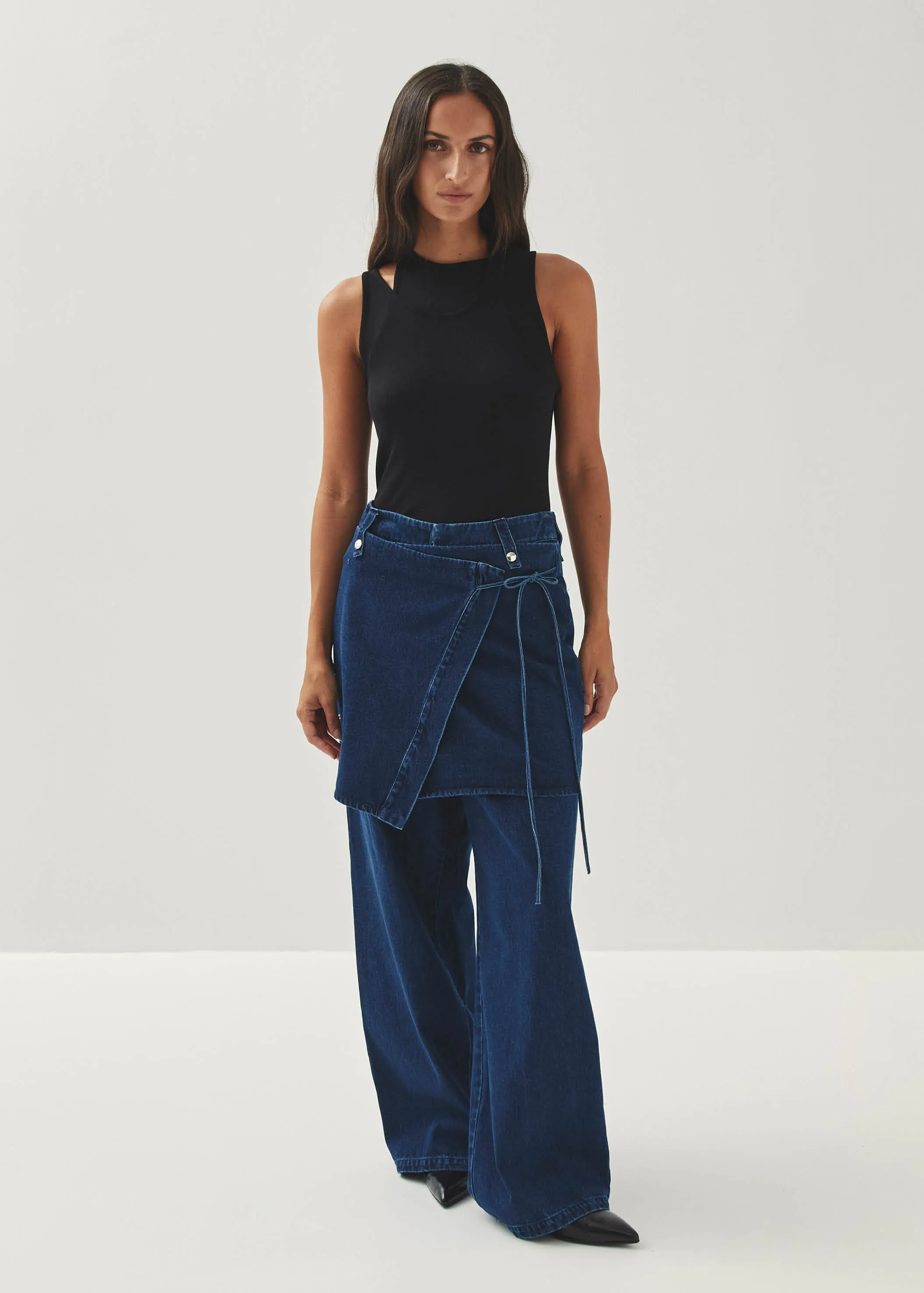 Liliana Blue Denim Trousers