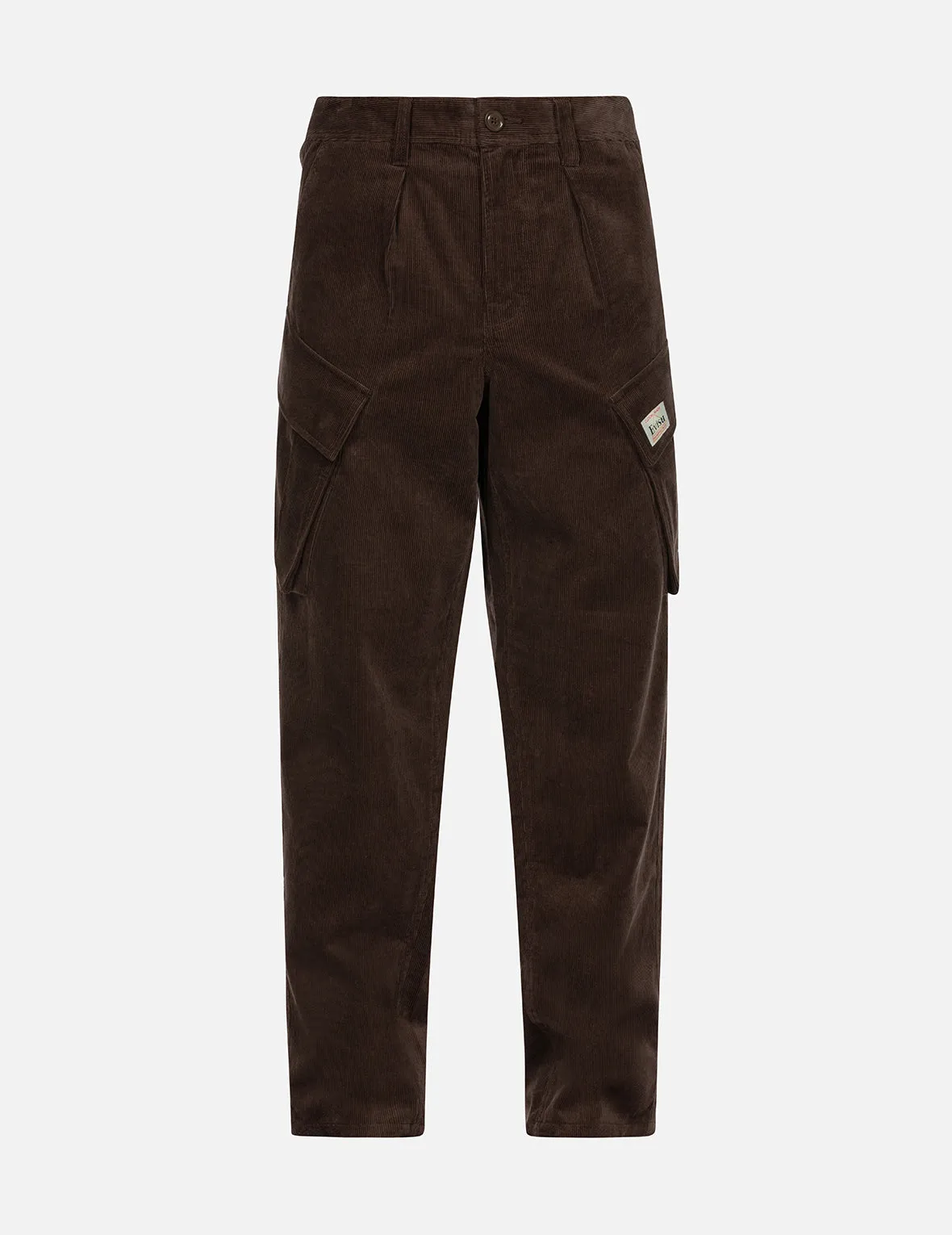 Logo and Seagull Embroidery Relax Fit Corduroy Pants