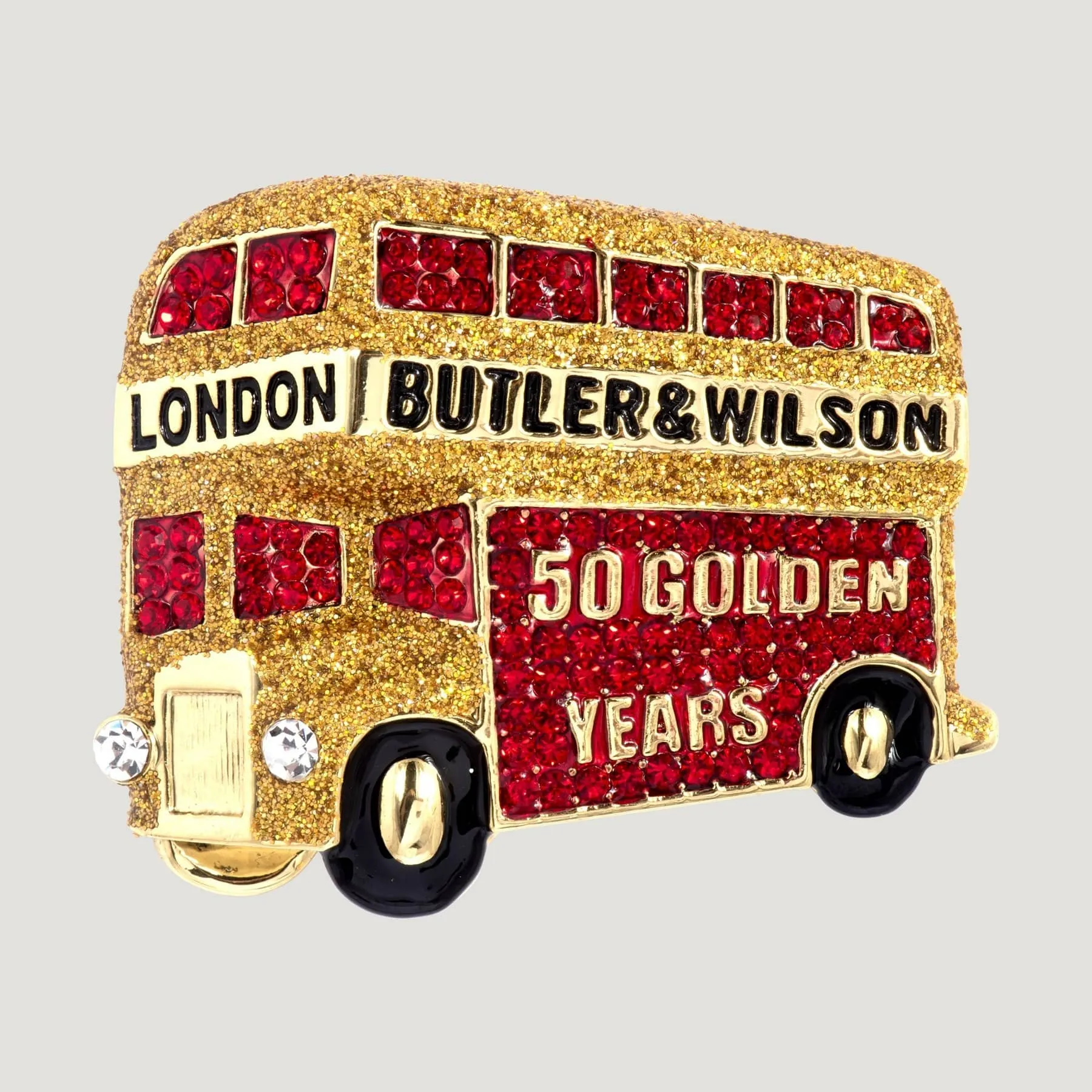 London Bus 50 Golden Years Brooch