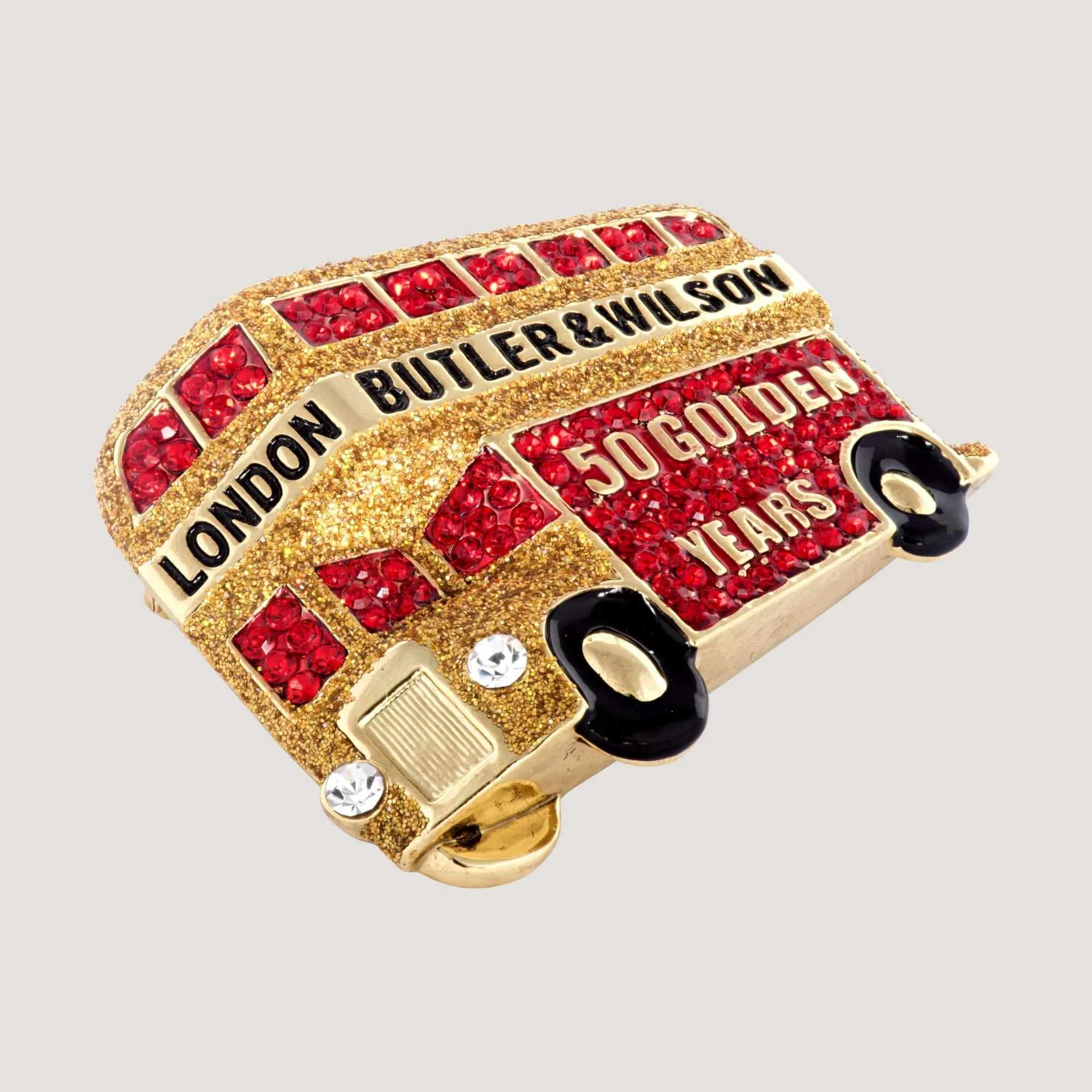 London Bus 50 Golden Years Brooch