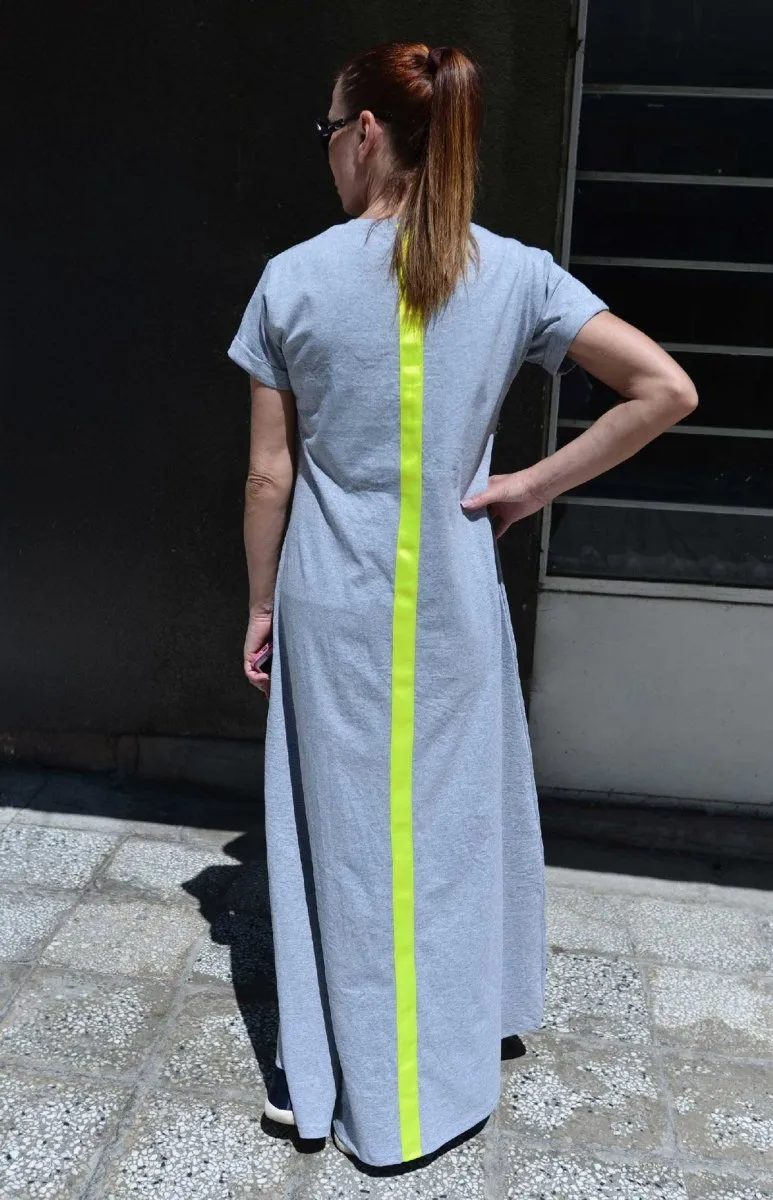 Long Dress With Back Stripe AMIRA