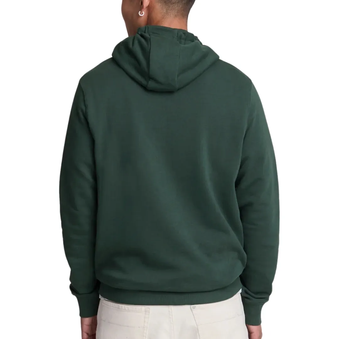 Lyle & Scott Branded Argyle Teal Green Pull-over Hoodie